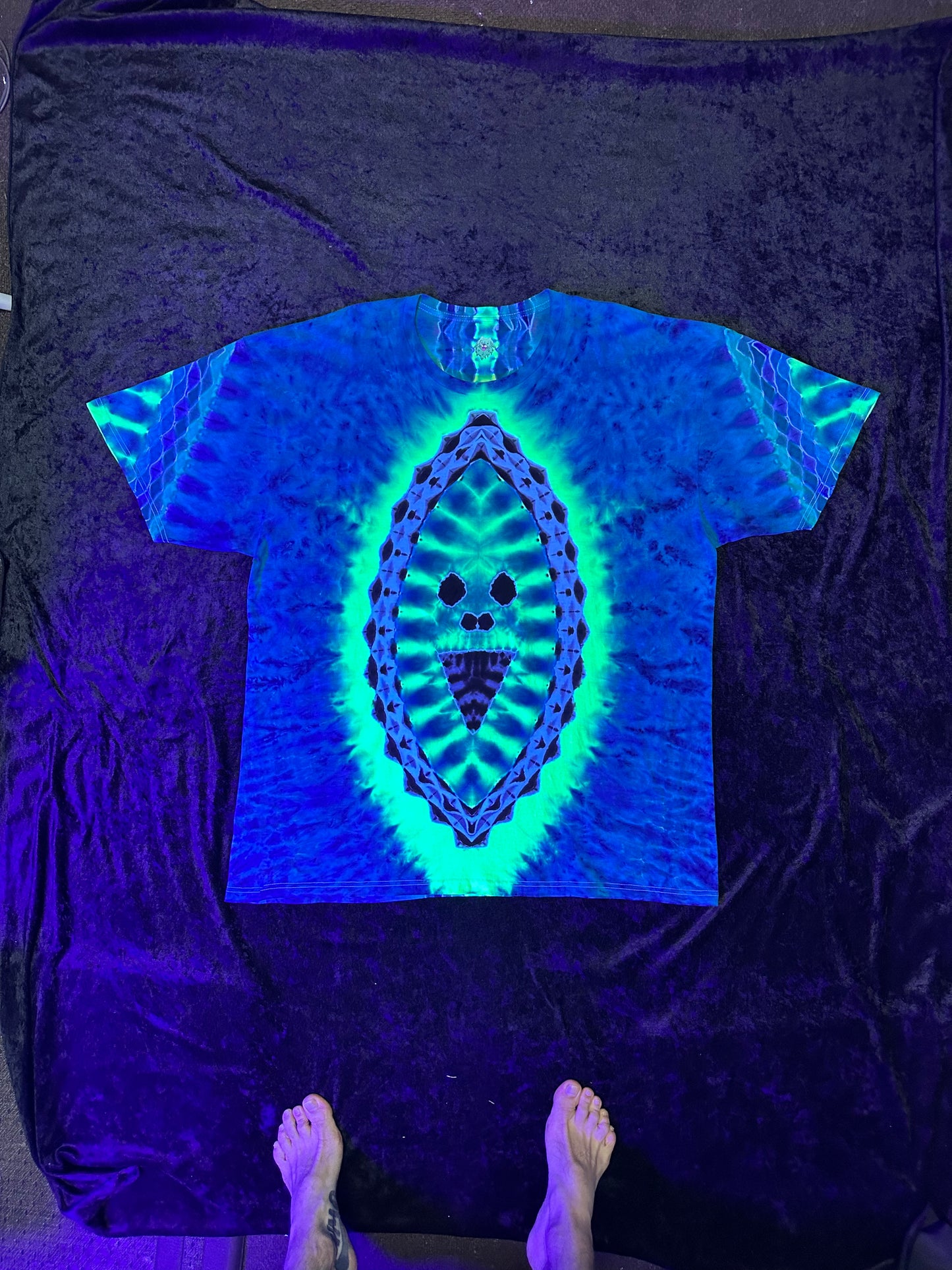 Black Light Trip Face - 2XL