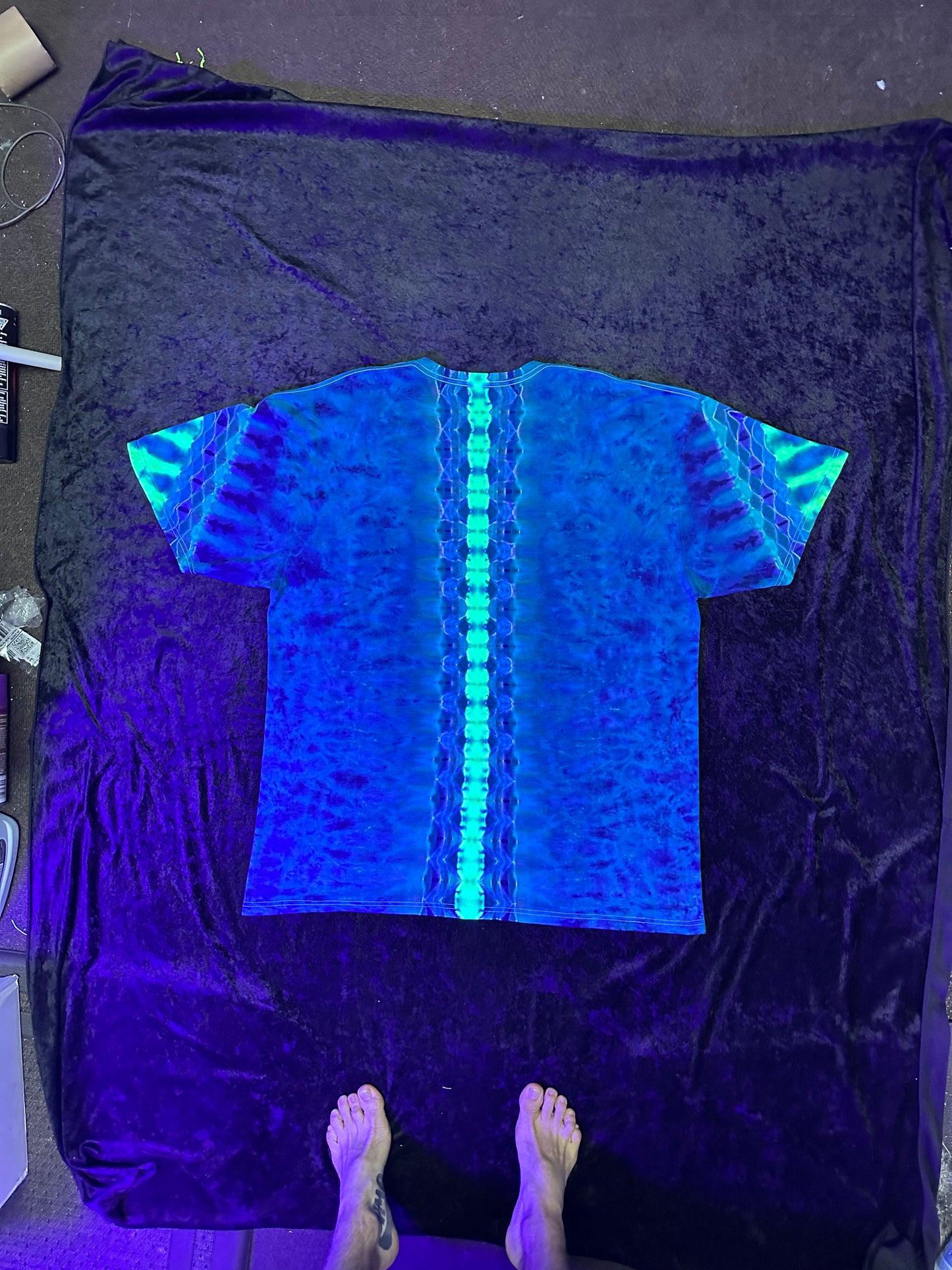 Black Light Trip Face - 2XL